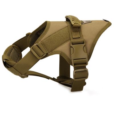 China Lights Camouflage Tactical Dog Vest Dog Traction Chest Strap Nylon Neck Cover Anti-Splash Clothes for sale