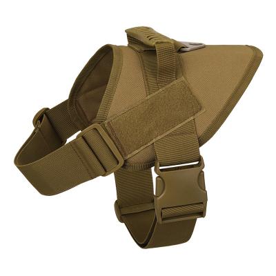 China Outdoor Tactical Dog Clothing Nylon Water Repellent Pet Supplies Dog Traction Chest Harness Vest for sale