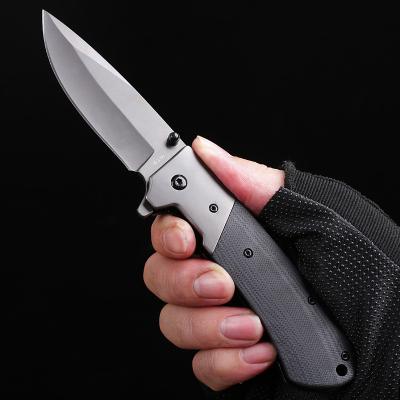 China Quick-Change Ready To Ship Professional Stainless Steel Flower Knife With Handle G10 Out Blade Pocket Knife for sale