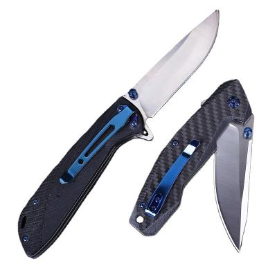 China Slide Open Ready To Ship Professional Stainless Steel 5Cr17Mov Blade Bushcraft Knife With Handle G10 Out Hunting Knife Survival Knife for sale