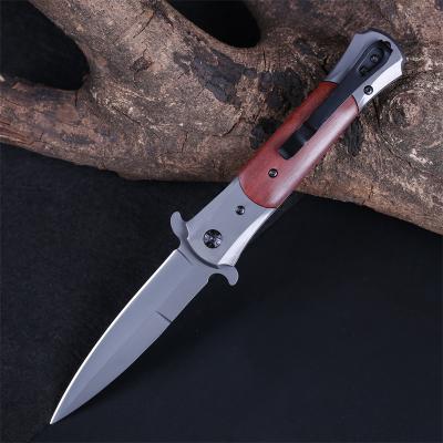 China High Quality Coltelli Quick-Change Carry Stainless Steel With Chrome Wood Handle An Outdoor Trophy Pocket Knife for sale