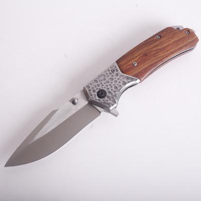 China Color box Fast transport high quality stainless steel Knife roll with woodcut jungle knife outdoor self-defense for sale