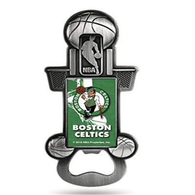 China Customized Viable Key Chained Basketball Bottle Opener NBA Bottle Opener Key Custom Bottle Opener for sale