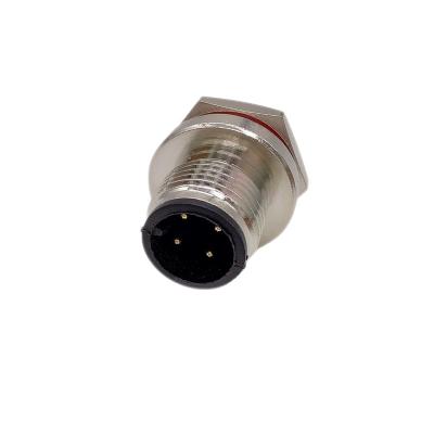 China Communication Device M12 A-code 4 Pin M12 Sensor Connector IP68 Male Waterproof Panel Connector For Automation Industry for sale