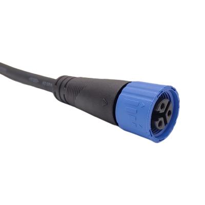 China PA66 Ip68 Waterproof Competitive Price 3 Pin Male Cable Connector 3 Pin Connector Female for sale