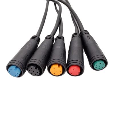 China Competitive Price 6 Pin Connector Waterproof 6 Pin PVC E-Bike Power Connector Cable Connector for sale