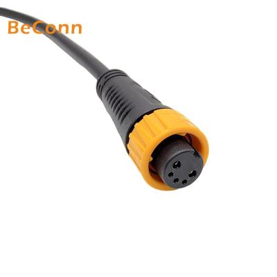 China M16 2+3pin 10+5A XLR Power Push Lock IP67 Female Waterproof Connector For LED Lighting M16 Outdoor Self-locking Electrical Socket for sale