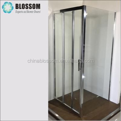 China With Frame China Flower 3 Panel Doors Sliding Shower Door For Small Bathroom for sale