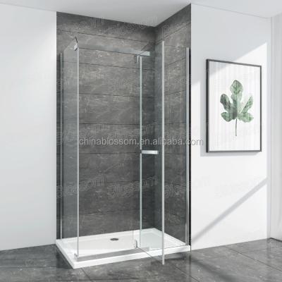 China With Frame Hangzhou Flower Swivel Bathroom Enclosed Prefab Fiberglass Free Standing Luxury Glass Shower Stall for sale