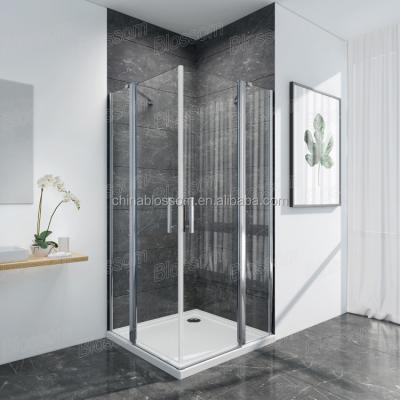 China Different Sizes Frameless Corner Frameless Tempered Aluminum Glass Fiberglass Bathroom Fully Enclosed Enclosure Cheap Shower Cubicle for sale