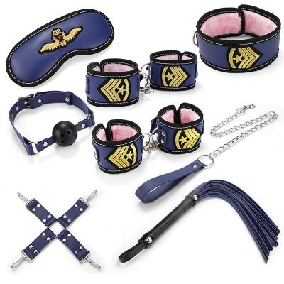 China Bondage Restraints Sex Toys Difference Roles Cosplay Bondage Set With 8pieces Set Included Sex Bondage Gear for sale