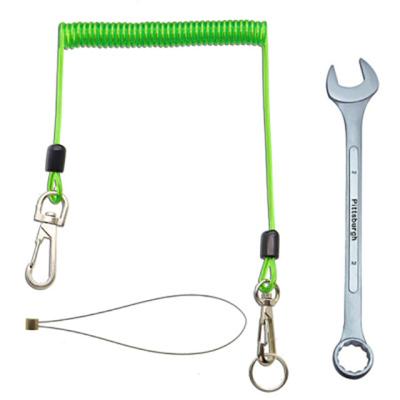 China High Quality PU Aerial Work Tool Safety Rope With Buckle High Quality Tool Metal Alloy Anti-fall Rope Missed Rope for sale