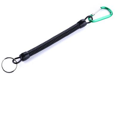 China PU Elastic Rope Tool Lanyard Spring Rope Fishing Tackle Lapped Rope for sale