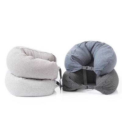 China TPL-8D001 PORTABLE Foam Particle U Shape Pillow Detachable Neck Pillow For Traveling Rest for sale