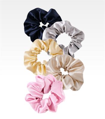 China Fashion on sale THB-8D922 2021 hot sale 100% eco-friendly custom made high quality pure silk scrunchie for girl hair gitf wrap for sale