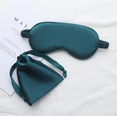 China China Hotel Travel Portable Imitated Silk Eye Mask TSK-EG8C014 in Drawstring Bag for sale