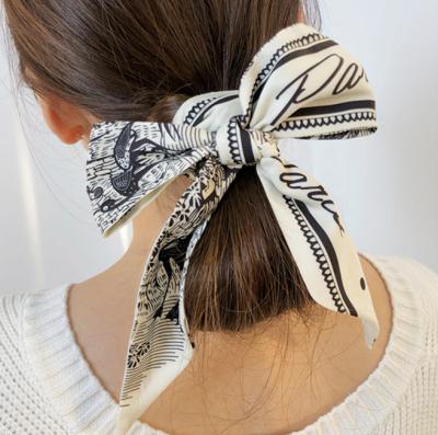 China Korea Fashion Decoration Silk Scarf Hair Band Korean Printed Ribbon THB-8D770 for sale