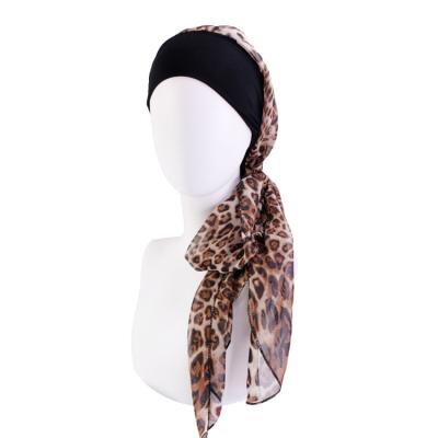 China THB-8D899 Fashion Muslim Ribbon Scarf Hat Durag Chiffon Head Wrap Headwear Hijab Scarf Long for sale