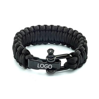 China Casual/Sporty Gold Plated Custom Silver Woven Bracelet Men Stainless Steel Tennis Women Friendship Paracord Adjustable Rope Bracelets for sale