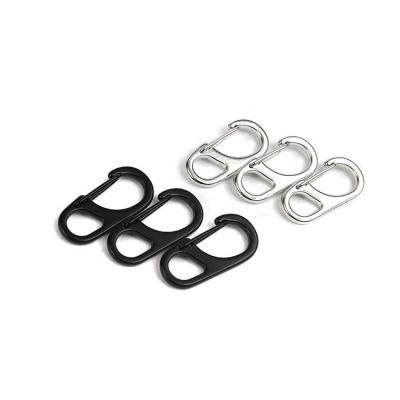 China Retail Industry Classic Mini Snap Hook Clip Zinc Key Chain Combine Carabiners Mini Hook Clasp Backpack for sale