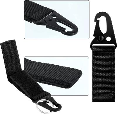 China Multifunctional Compatible Military Tactical Nylon Duty Strap Key Clip Clip Gear Hanger Key Chain Ring Holder Belt Hooks Keyring EDC Molle for sale