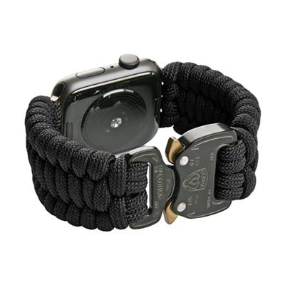 China Men's Military Tactical Survival 550 Paracord Bracelet Watch Band Se 7/6/5/4/3/2/1 Apple iWatch Paracord Wrist Band Paracord Bracelet 38mm 40mm 41mm for sale