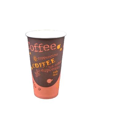 China 22 Ounce Disposable Eco Friendly Custom Logo Coffee Paper Cups With Lid For Coffee Tea Hot Drink Take Away Paper Cups for sale