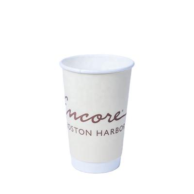 China Double Paper Cup Disposable Paper Cup Coffee Paper Cup Logo Eco-Friendly Custom Printed Paper Cup for sale