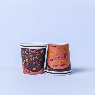 China Disposable Coffee Paper Cup 4oz Custom Paper Cup Printing Disposable Paper Cup for sale