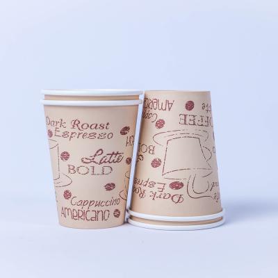 China Eco Friendly Disposable 12 Ounce Custom Design Disposable Coffee Paper Cups With Lid Custom Logo For Coffee To Take Out Coffee Paper Cups for sale