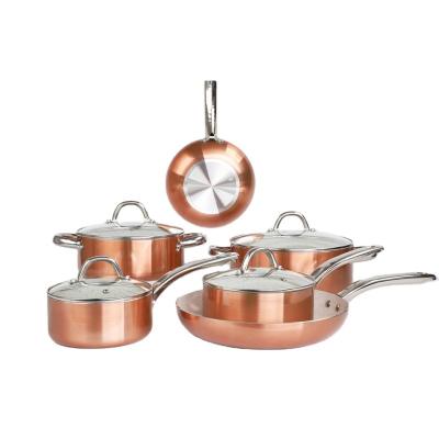 China Sustainable Copper Pan Set for sale