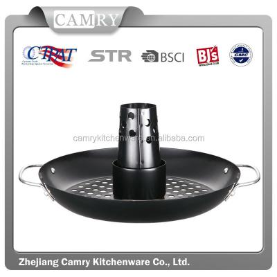 China Easily Cleaned Non-Stick BBQ Chicken Roaster, Vertical Chicken Roasting Wok for sale