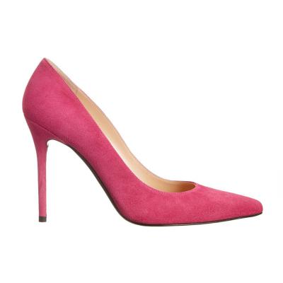 China Size Increasing Logo Pink Suede Sexy Sale Women Pumps Customized By Moq Factory Price SS24 Fashion Leather Hot Trend Low Tops for sale