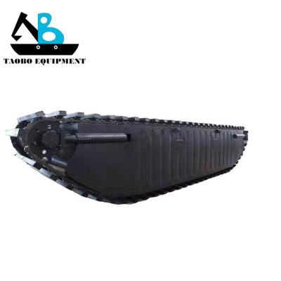 China Construction Material Shops New Design Amphibious Excavator EX200 Swamp Loose Landing Gear CAT320 Pontoon For Sale for sale