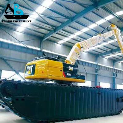 China Building material stores hot sale used CAT320cl swamp buggy amphibious landing gear pontoon for sale