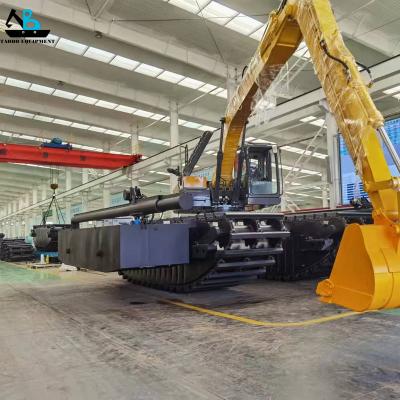 China Building Material Shops Newly Developed Amphibious Swamp Excavator Swamp 200CX Loose Pontoon For Sale for sale