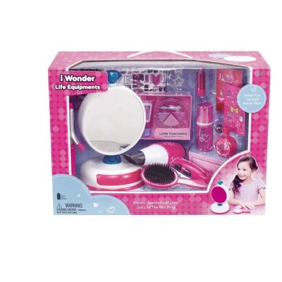 China ABS Children's Vanity Princess Makeup Table Girl Hair and Hairdresser Toy Set for sale