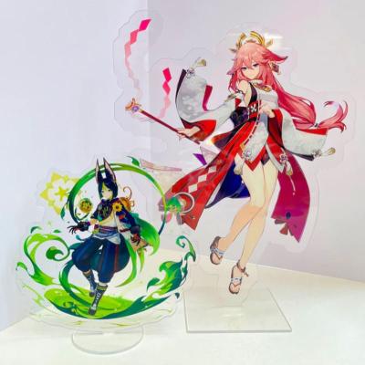 China Custom Acrylic Stand Eco-friendly Material Personalize Acrylic Figure Standee Standee Clear Acrylic Holo Rainbow for sale