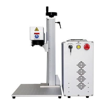 China Industry Deep Laser Equipment 50W Fiber Laser Marking Machine With Raycus Laser Source for sale