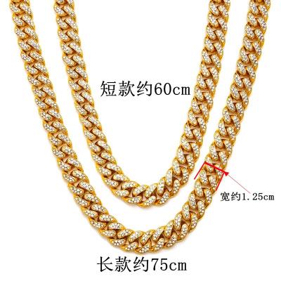 China Wholesale Europe and America Chain Necklace Men's Gold Chain Necklace For Men's Cuban Chain Necklace Men for sale