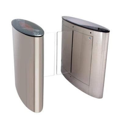 China RFID/barcode/fingerprint smart security biometric sliding turnstile gate entrance opener pedestrian design for office for sale