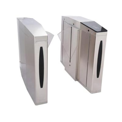 China Automatic Security Stainless Steel Flap Barrier Turnstile Gate Office RFID Access Control System RAP-270B for sale