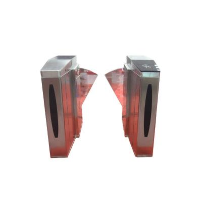 China Security Factory Fingerprint QR Barcode Reader RFID Flap Turnstile Price In Access Control System Swing Flap Slid Turnstile Flap RAP-ST226 for sale