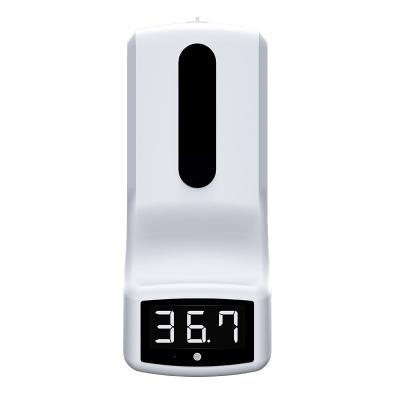 China Automatic Wall Mounted Automatic Foam Soap Dispenser Alcohol Dispenser Hand Thermometer Hand Sanitizer Machine for sale