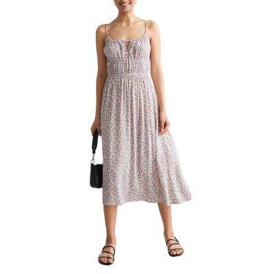 China Breathable High Fashion Casual Spaghetti Strap All Over Print High Waist Long Midi Dress For Women for sale