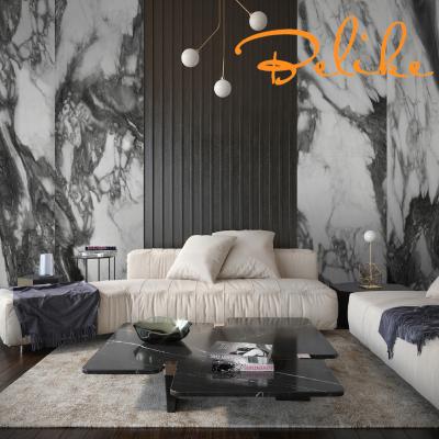 China 800x1400x6mm Large Porcelain Tile 800x1400x6mm Style Marble Slab Marble Floor Tile Gorgeous Modern Gain Pattern Home Decor Apartment Terrace Joint Design for sale