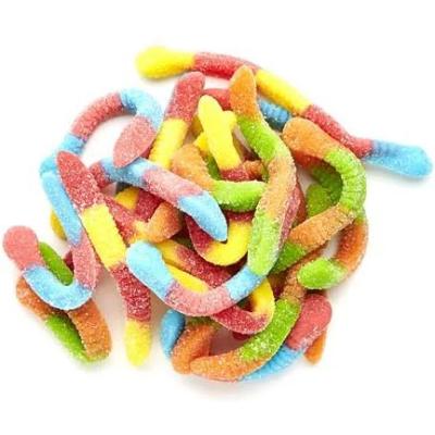 China OEM china worm natural bulk sour jelly gummy candy for sale