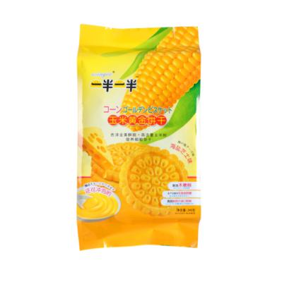 China Low Fat Breakfast Snack Corn Flavor Chinese Coarse Grain Biscuit Crispy Cookies for sale