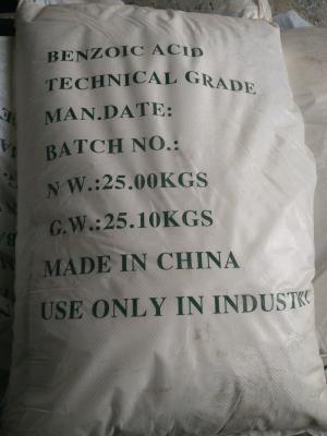 China Colorless CAS 65-85-0 Pure Benzoic Acid Food Preservative Tech Grade for sale