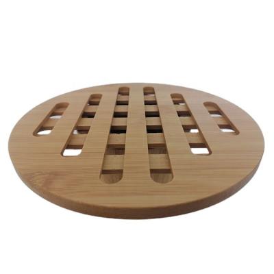 China Viable the mat thermal kitchen appliances in 2021 product best-selling creative bamboo and wooden coaster for sale